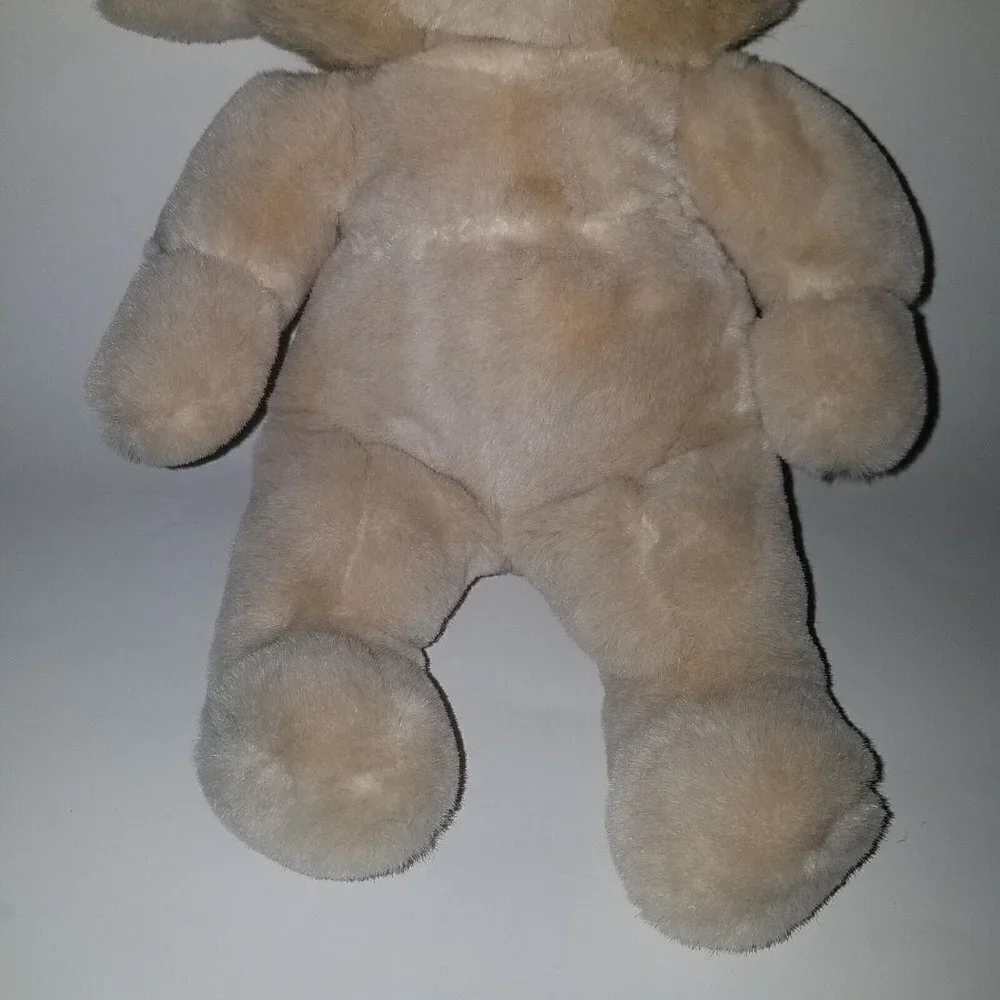 VTG Heartline Tan Brown Bunny Rabbit Plush Lovey Stuffed Animal Toy Easter 1988